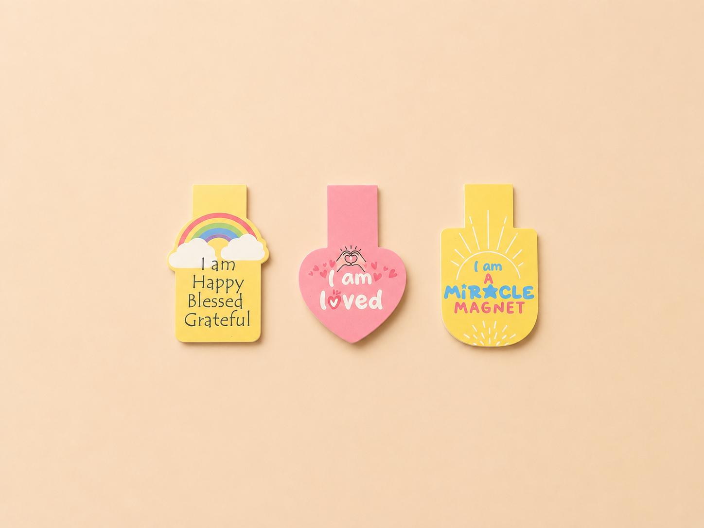AFFIRMATION MAGNETIC BOOKMARK - SET OF 3