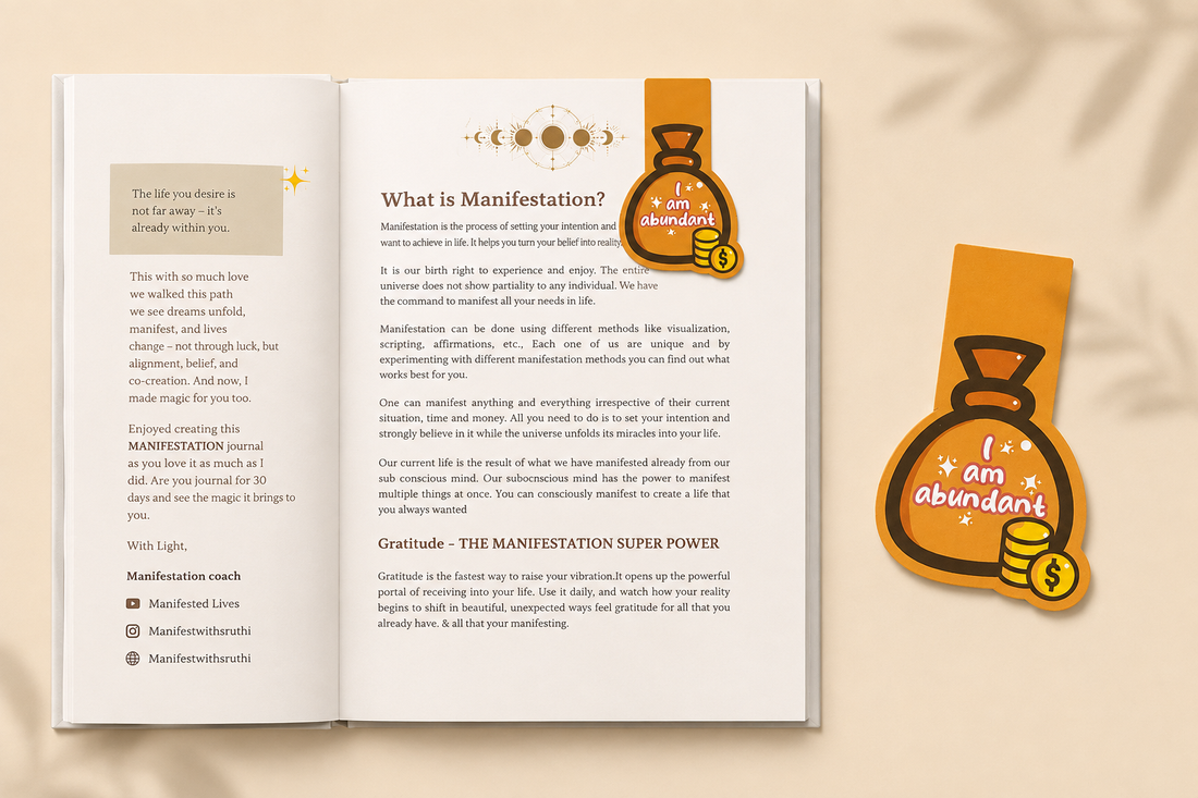AFFIRMATION MAGNETIC BOOKMARK - MONEY ( 2 pcs)