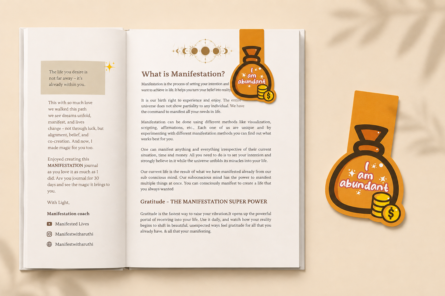AFFIRMATION MAGNETIC BOOKMARK - MONEY ( 2 pcs)